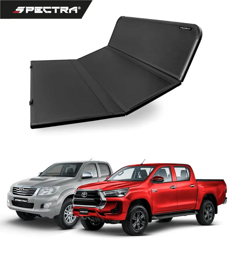Toyota Hilux 2005-2025, Tapa Dura Trifold, Spectra (No incluye instalación)