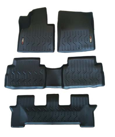 Hyundai Santa Fe 2019-2024, Alfombras de Bandeja AF, 3 filas, Rogatech.
