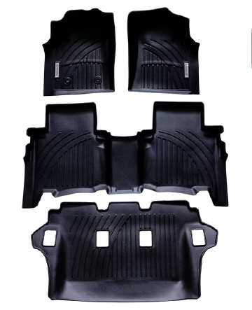 Toyota Fortuner 2007-2015, Alfombras de Bandeja AF, 3 filas, Rogatech.