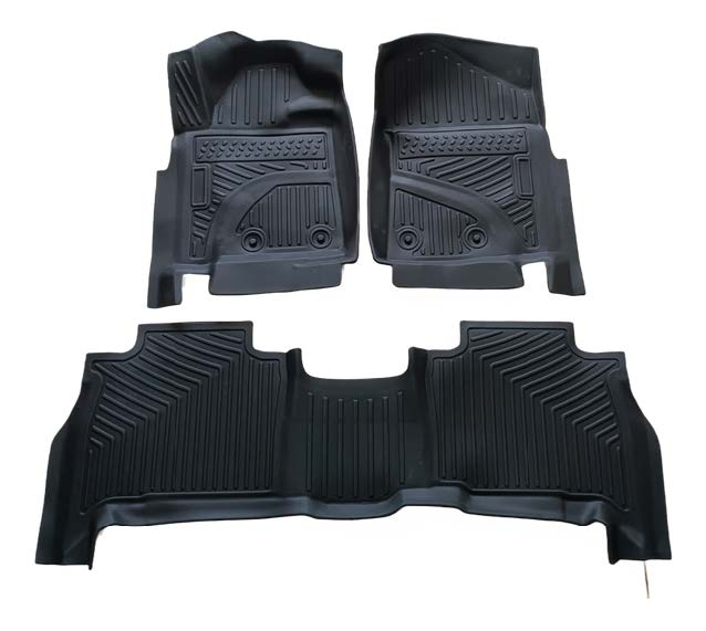 Land Cruiser Serie 200 2008-2021, Alfombras de Bandeja AL, 2 filas, Rogatech.