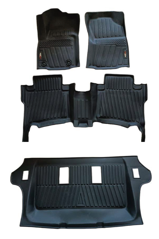 Toyota Fortuner 2016-2025, Alfombras de Bandeja AL, 3 filas, Rogatech.