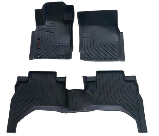 Mitsubishi L200 2015-2024, Alfombras de Bandeja AY, 2 filas, Rogatech.