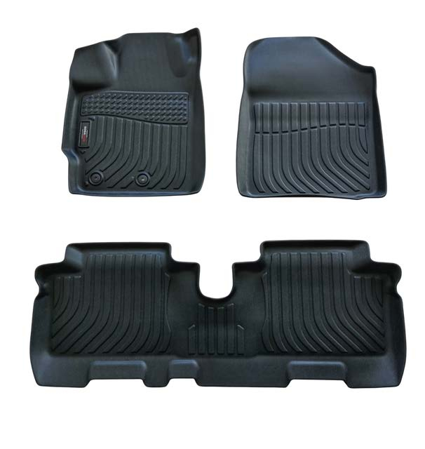 Toyota Yaris 2007-2010, Alfombras de bandeja AY, 2 filas, Rogatech.