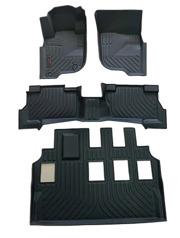 Mitsubishi Montero Sport 4x2 Ducto 2016-2025, Alfombras de Bandeja AY, 3 filas, Rogatech.