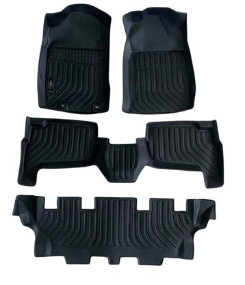Toyota Avanza Manual 2015-2020, Alfombras de bandeja AY, 3 filas, Rogatech.