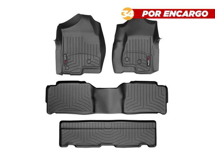 Chevrolet Tahoe 2000-2006, Alfombras de Bandeja, 3 filas, WeatherTech.
