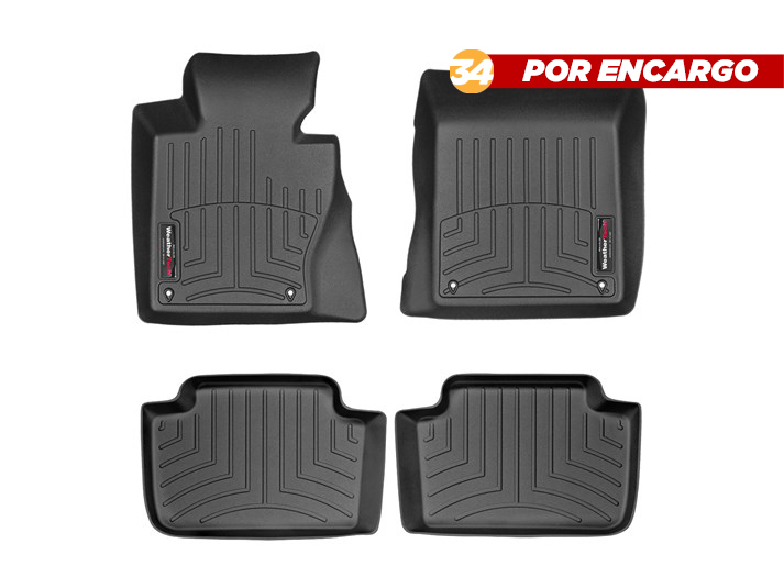 BMW X3 2004-2010, Alfombras de Bandeja FloorLiner 2 Filas WeatherTech (Por encargo)