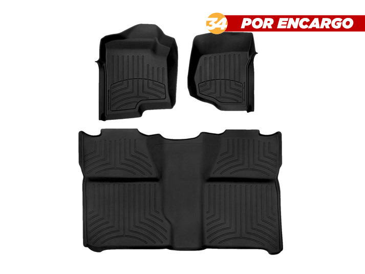Chevrolet Silverado 2007-2013, 2 Filas, Alfombras de Bandeja HP, 2 filas, Weathertech.