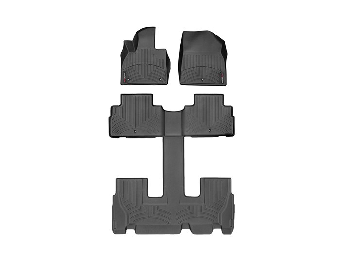Hyundai Palisade 2020-2025, Alfombras de Bandeja, 3 filas, WeatherTech