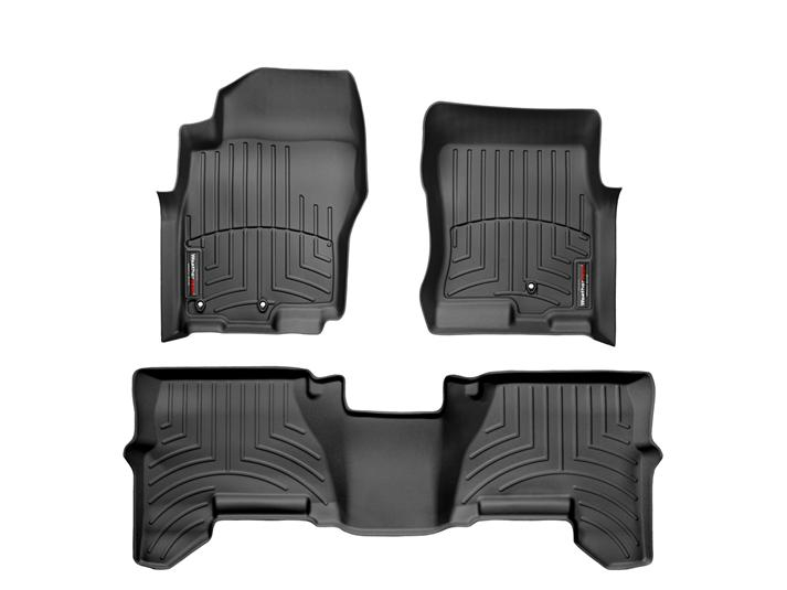 Nissan Xterra 2009-2015, Alfombras de Bandeja, 2 Filas WeatherTech