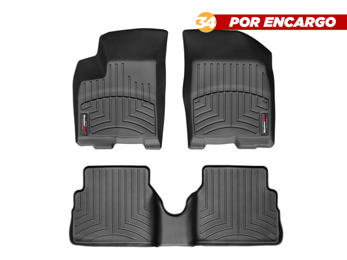 Chevrolet Sonic 2007-2010, 2 Filas, Alfombras de Bandeja, 2 filas, WeatherTech.