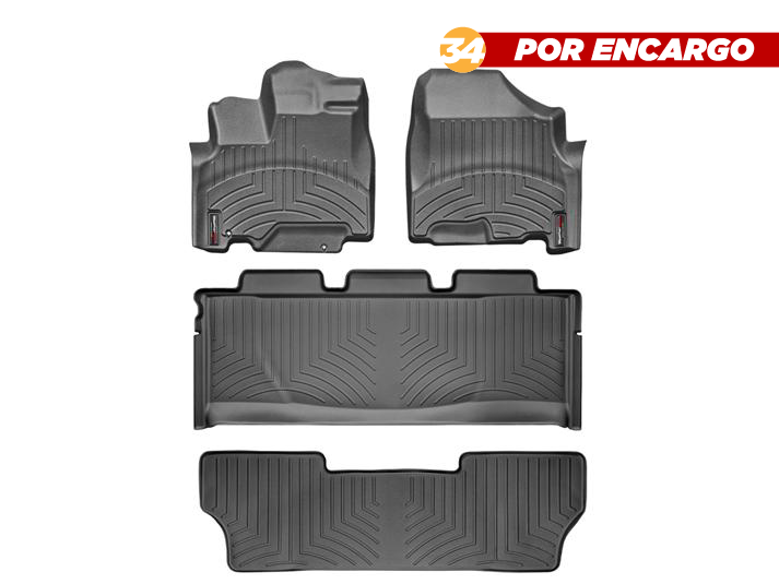 Honda Odyssey 2005-2010, Alfombras de Bandeja, 3 filas, WeatherTech.