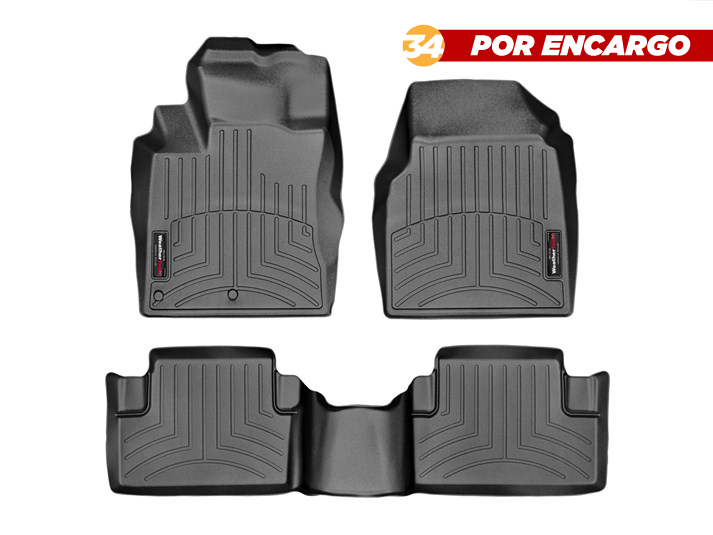 Nissan Qashqai 2007-2013, Alfombras de Bandeja, 2 filas, WeatherTech.