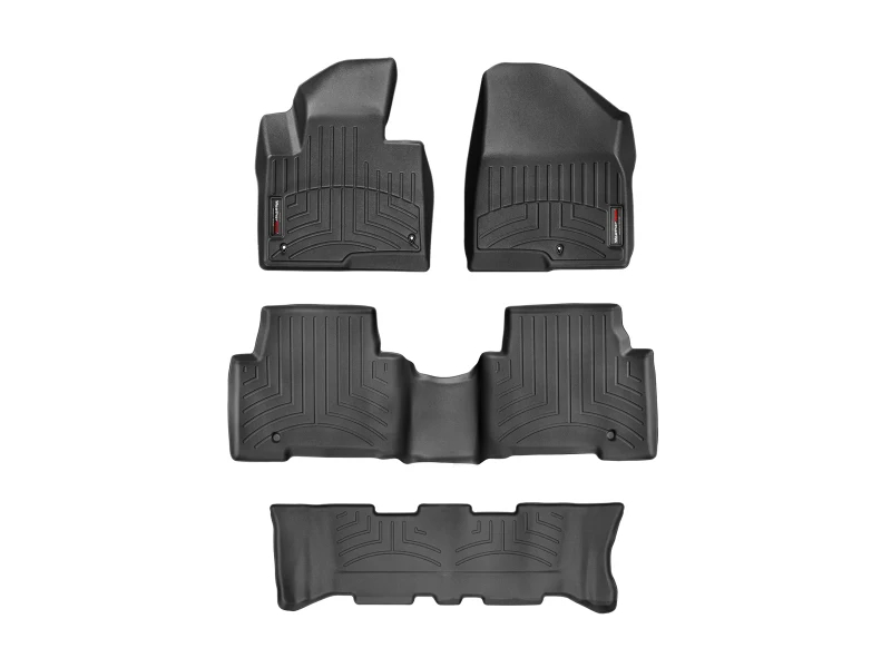Hyundai Santa Fe 2013-2018, Alfombras de Bandeja FloorLiner, 3 filas, WeatherTech.