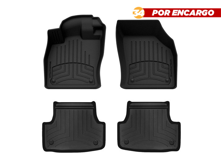 Audi A3 2015-2020, Alfombras de Bandeja FloorLiner High Performance 2 Filas WeatherTech (Por enc
