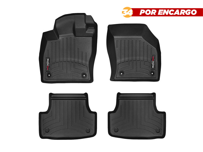 Audi A3 2015-2020, Alfombras de Bandeja FloorLiner 2 Filas WeatherTech (Por encargo)