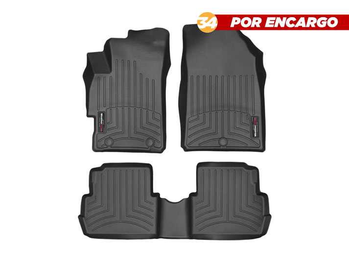 Chevrolet Spark 2010-2015, Alfombras de Bandeja, 2 filas, WeatherTech.