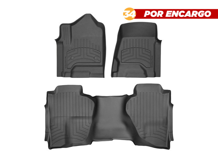 Chevrolet Silverado 2014-2018, 2 Filas, Alfombras de Bandeja HP, 2 filas, WeatherTech.