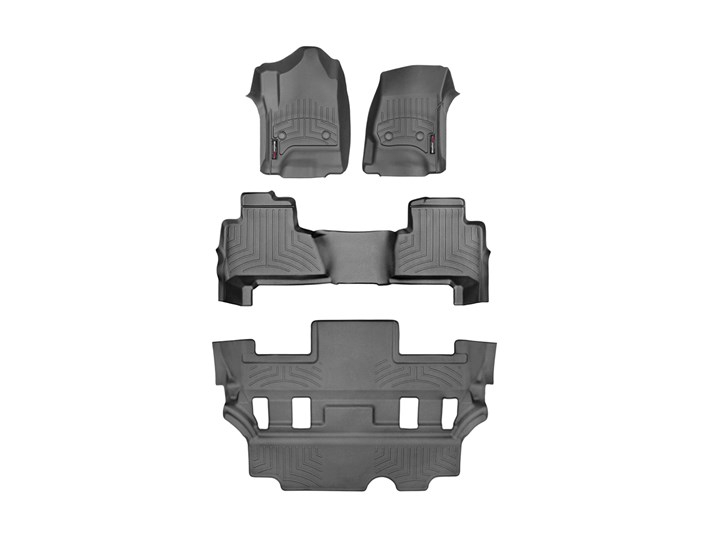 Chevrolet Tahoe 2015-2020, Alfombras de Bandeja, 3 filas, WeatherTech