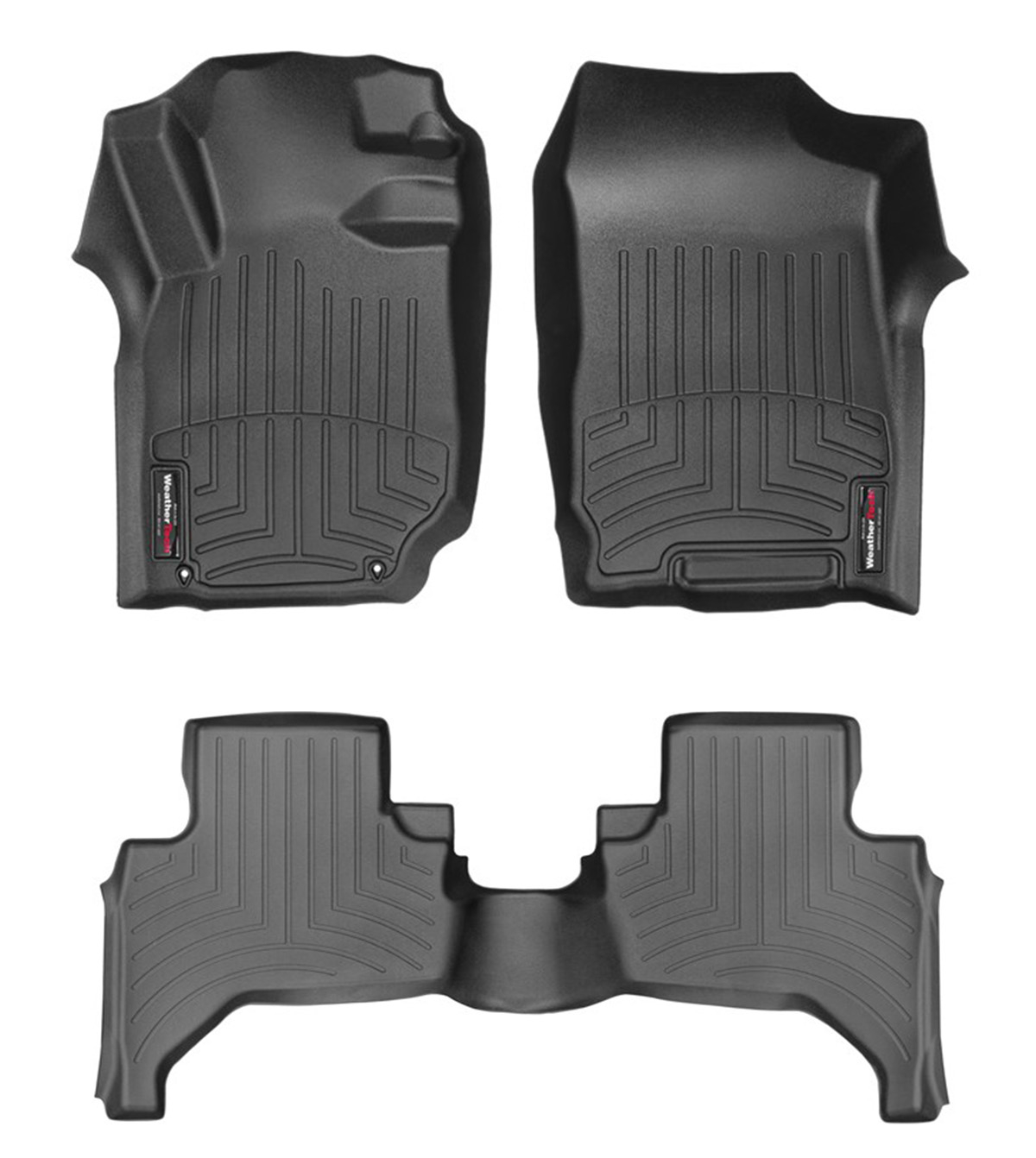 Mitsubishi L200 2009-2014, 2 Filas, Alfombras de Bandeja WeatherTech