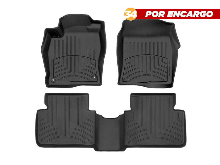 Honda Civic 2016-2021, Alfombras de Bandeja HP, 2 filas, WeatherTech.