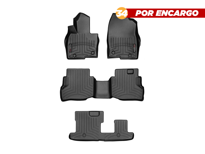 Mazda CX-9 2016-2022, Alfombras de Bandeja, 3 Filas, WeatherTech.