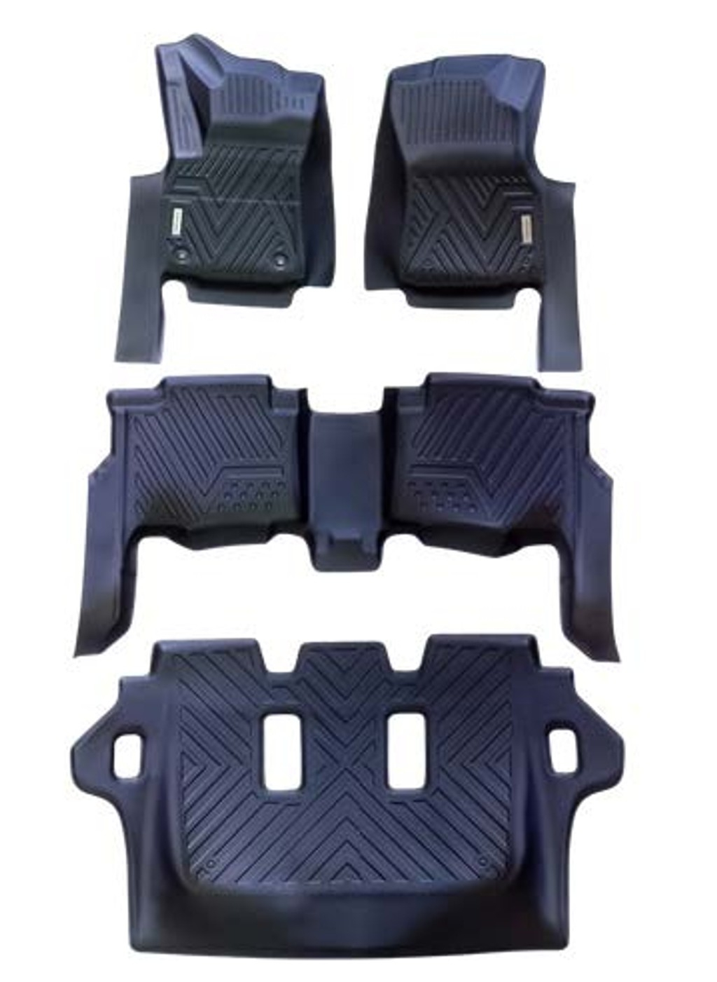 Toyota Fortuner 2016-2025, Alfombras de Bandeja SJ, 3 filas, Rogatech.