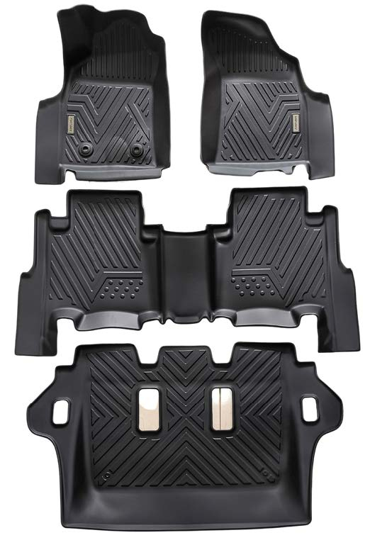 Toyota Fortuner 2005-2015, Alfombras de Bandeja SJ, 3 filas, Rogatech.