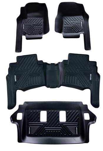 Toyota Fortuner 2016-2025, Alfombras de Bandeja KQ, 3 filas, Rogatech.