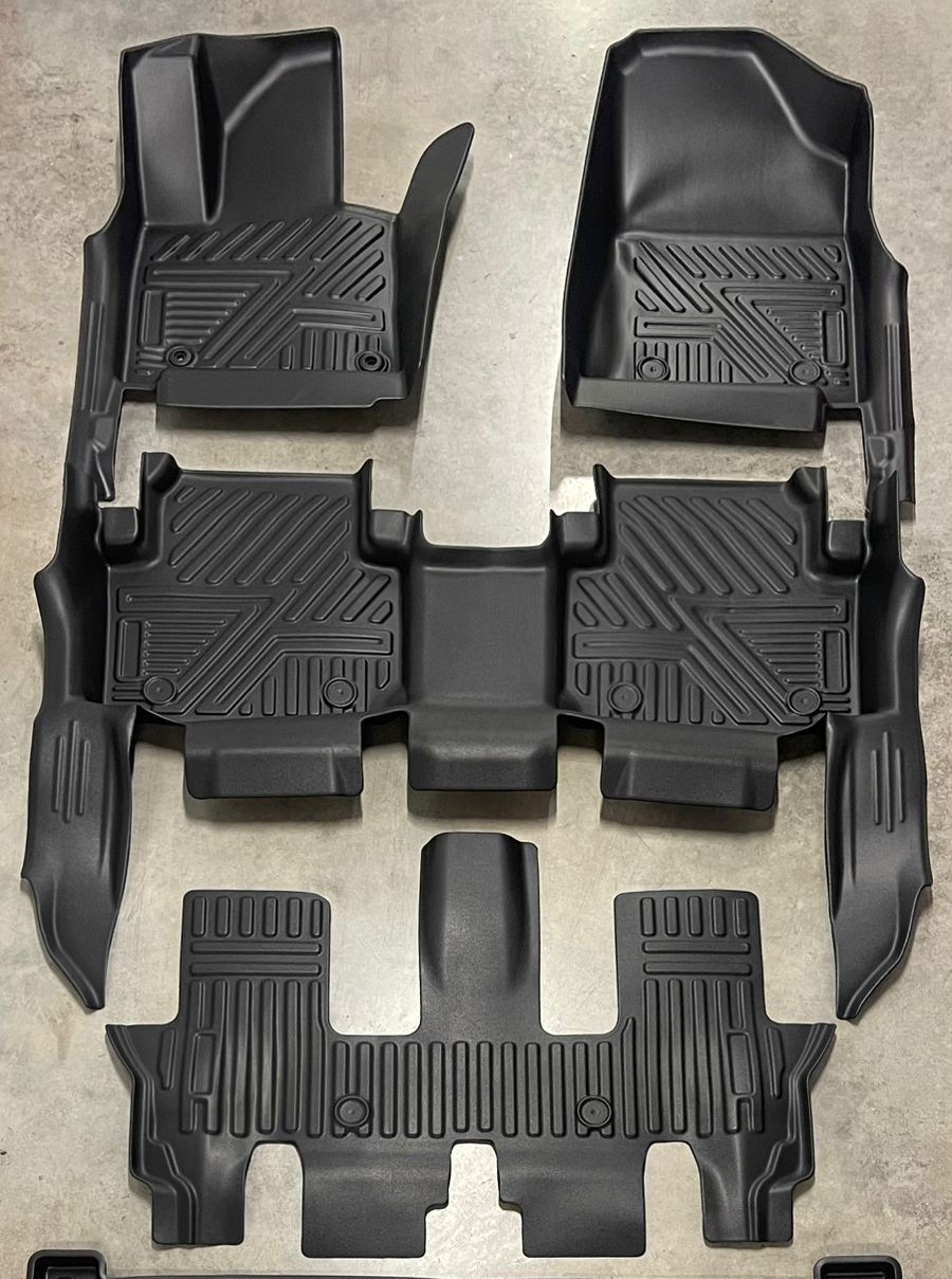 Hyundai Santa Fe 2025-2026, Alfombras de Bandeja, 3 filas, Oruz.