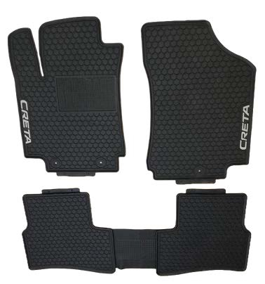 Hyundai Creta 2014-2019, Alfombra de Hule AZ, 2 filas, Rogatech