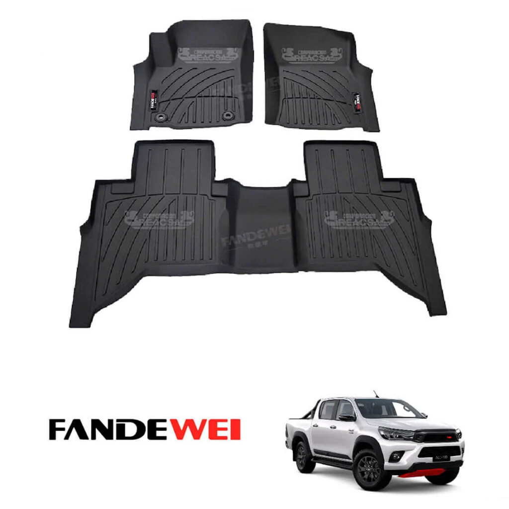 Toyota Hilux Revo 2016-2026, Alfombra de Bandeja 2 Filas, Fandewei