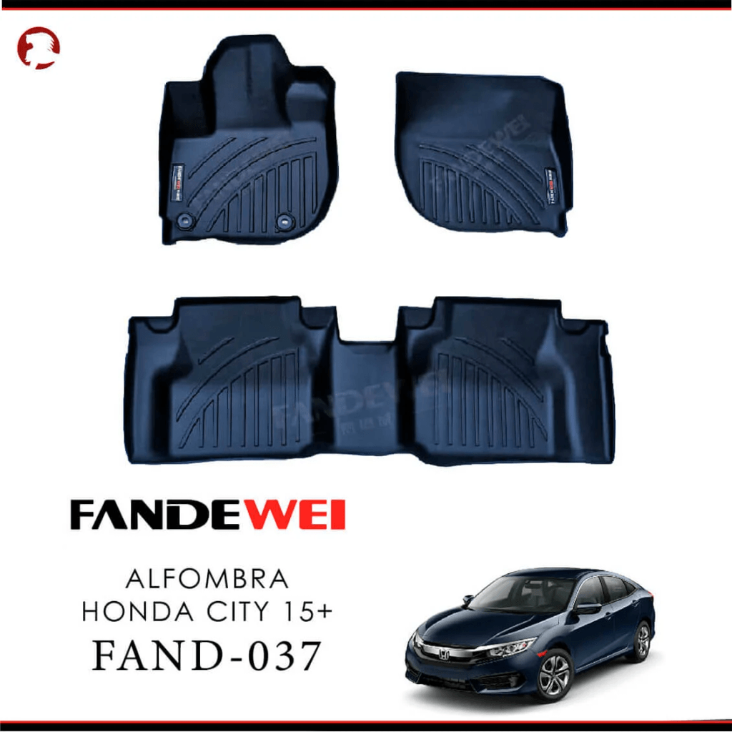 Honda City 2015-2025, Alfombras de Bandeja, 2 filas, Fandewei.