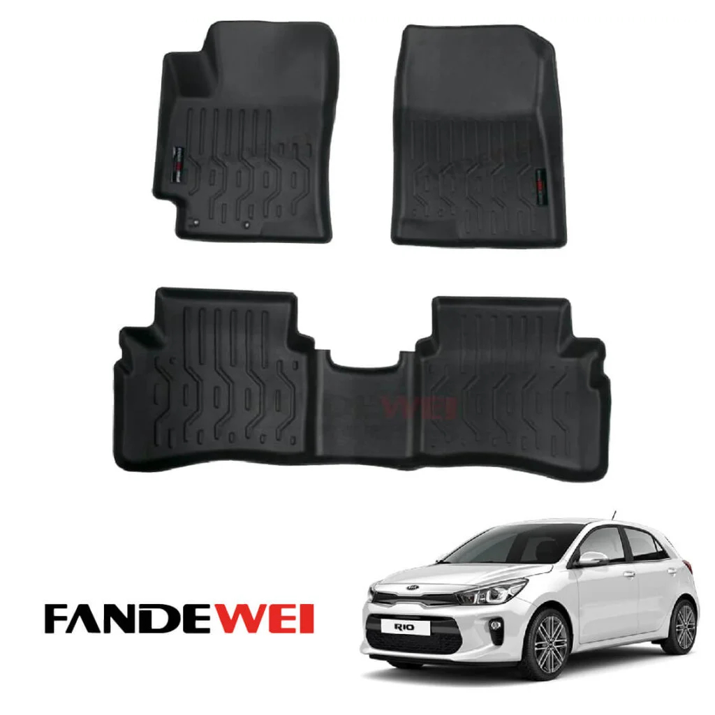 Kia Rio 2012-2019, Alfombra de Bandeja, 2 Filas, Fandewei