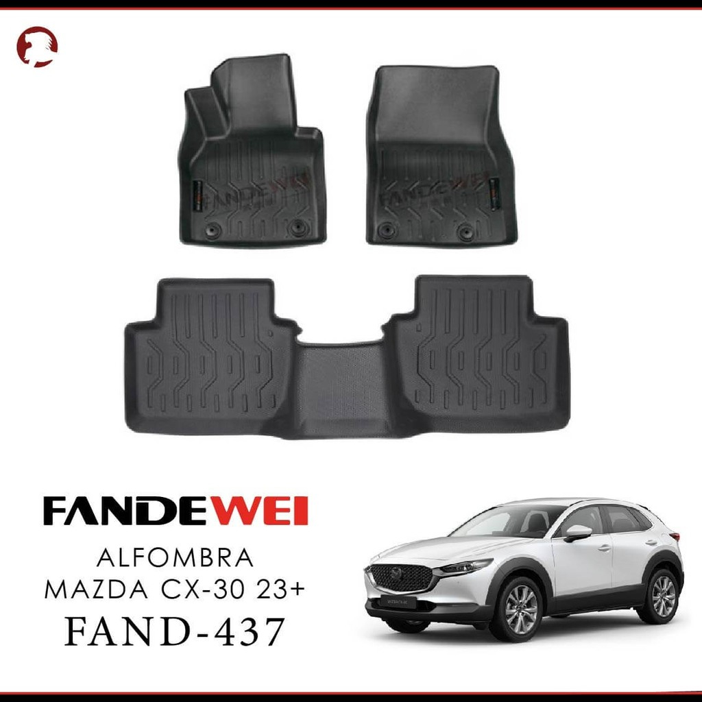 Mazda CX-30 2023-2025, Alfombras de Bandeja, 2 filas, Fandewei.