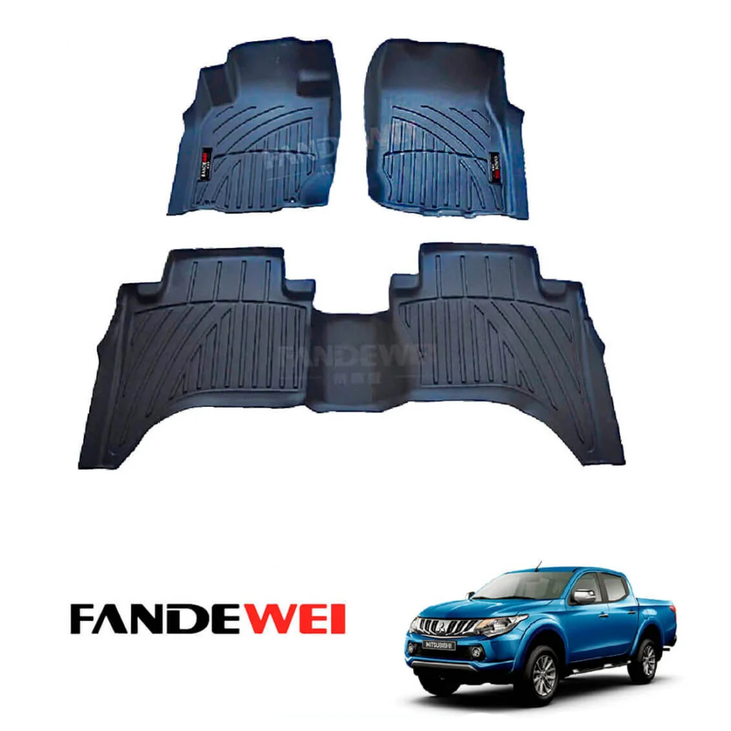 Mitsubishi L200 2015-2024, Alfombra de Bandeja, 2 Filas, Fandewei