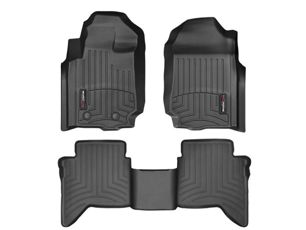 Ford Ranger Raptor 2012-2021, Alfombras de Bandeja, 2 filas, WeatherTech.