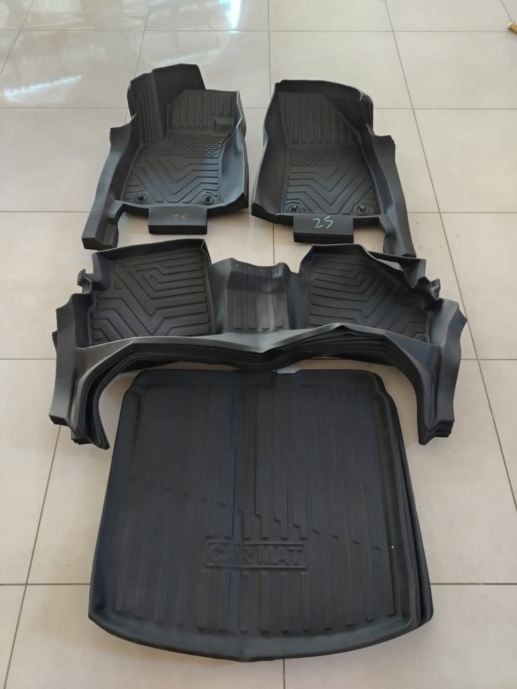 MG ZS Gasolina 2021-2025, Alfombras de Bandeja, 2 filas y cajuela, EVShoppers