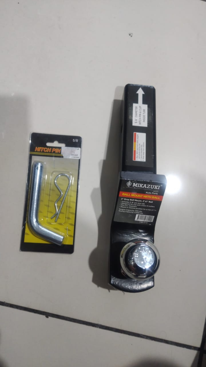 Hitch completo (Pin de seguridad, Bola, Hitch 2 pulgadas)