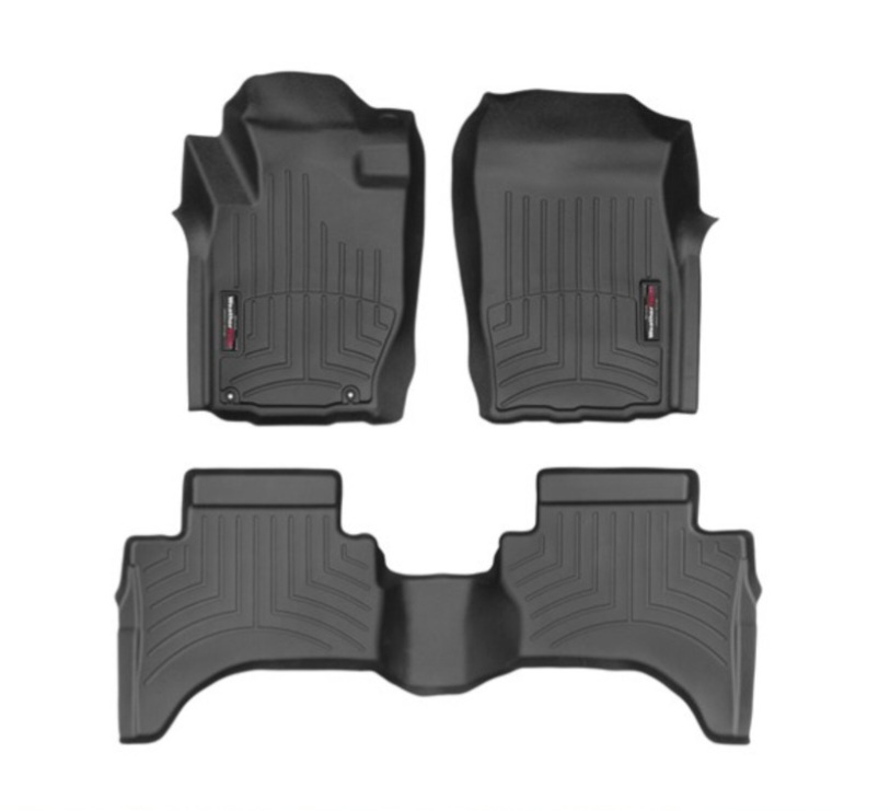 Mitsubishi L200 2009-2015, Alfombras de Bandeja, 2 filas, WeatherTech.