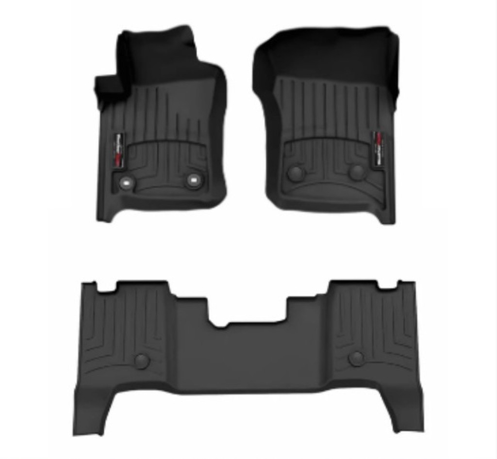 Toyota Land Cruiser Serie 76, 2020-2025, Alfombras de Bandeja Floorliner, 2 filas, WeatherTech.