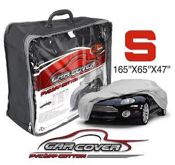 Cobertor para Carro de PVC, Color gris, Talla S (160" x 65" x 47")