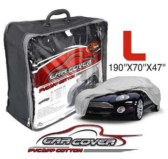 Cobertor para Carro de PVC, Color gris, Talla L (190" x 70" x 47")