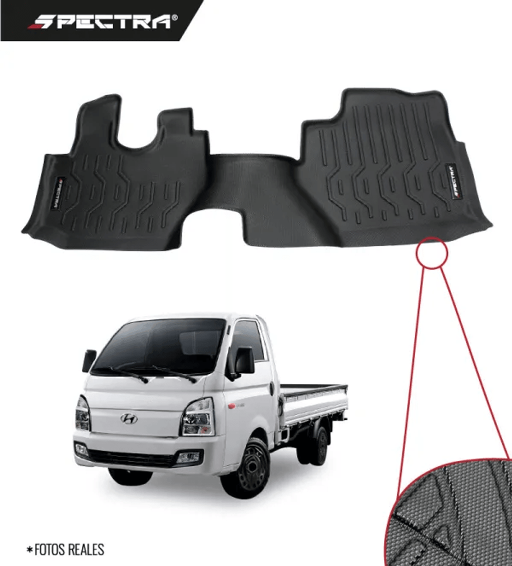 Hyundai H100 2014-2025, Alfombras de Bandeja Antideslizante, 1 fila, Spectra.