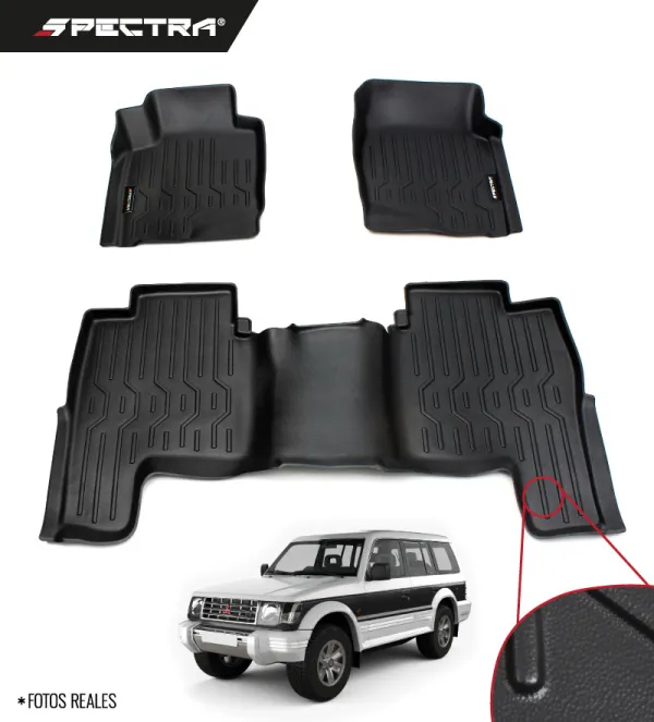 Mitsubishi Montero 1991-2000, Alfombras de Bandeja Lisas, Spectra.