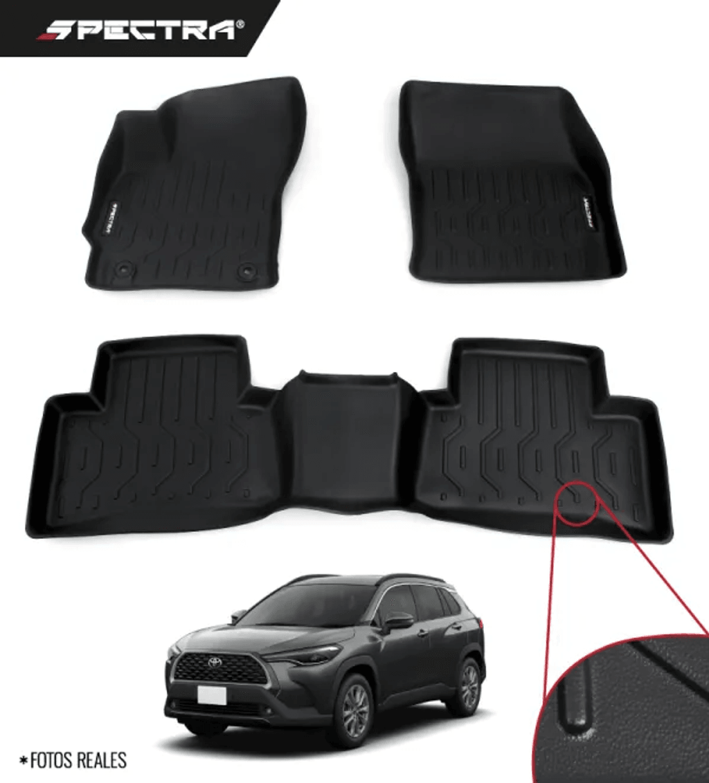Toyota Corolla Cross 2021-2025, Alfombra de Bandeja Lisa, 2 filas, Spectra-