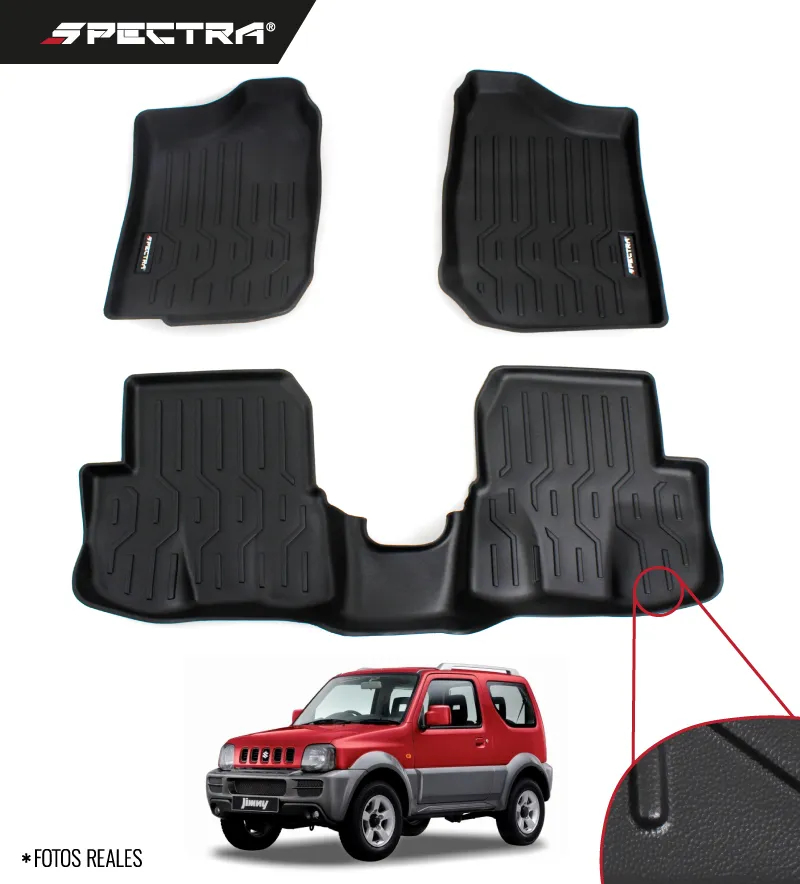 Suzuki Jimny 2005-2018, Alfombra de Bandeja Lisas 2 Filas, Spectra