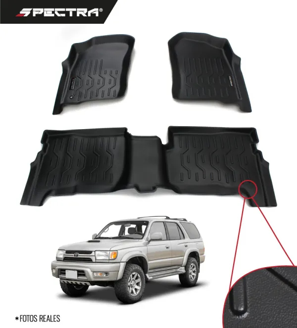 Toyota 4Runner 1996-2003, Alfombras de Bandeja Lisas, 2 filas, Spectra.