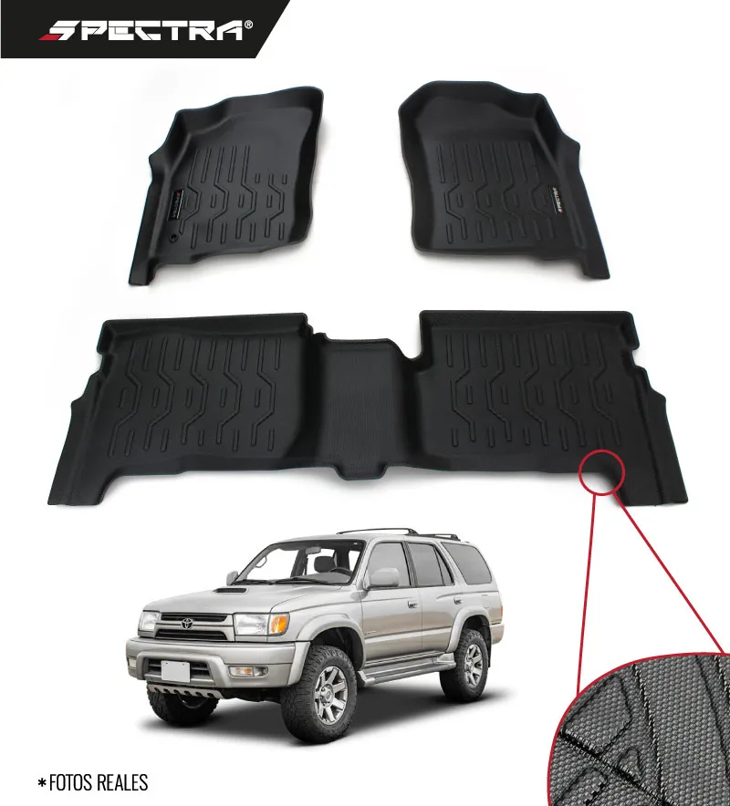 Toyota 4Runner 1996-2003, Alfombras de Bandeja Antideslizante, 2 filas, Spectra.