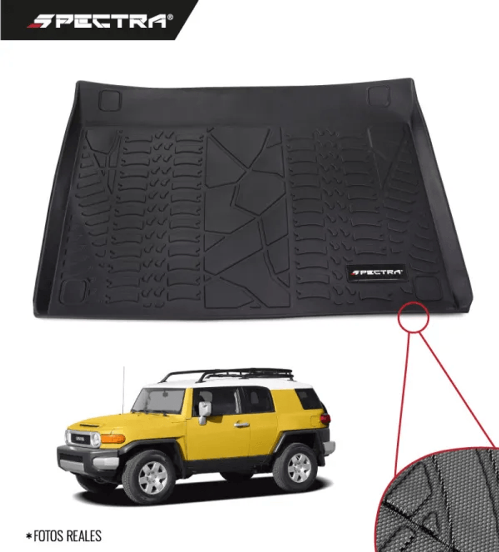 Toyota FJ Cruiser 2007-2012, Alfombra de Bandeja Antideslizante, Cajuela, Spectra.